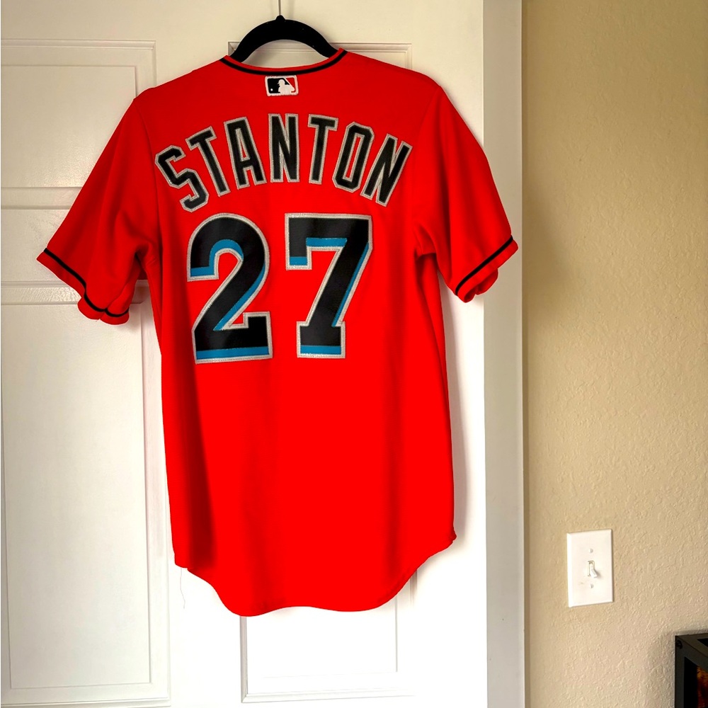 Miami Marlins Stanton Orange  Jersey
